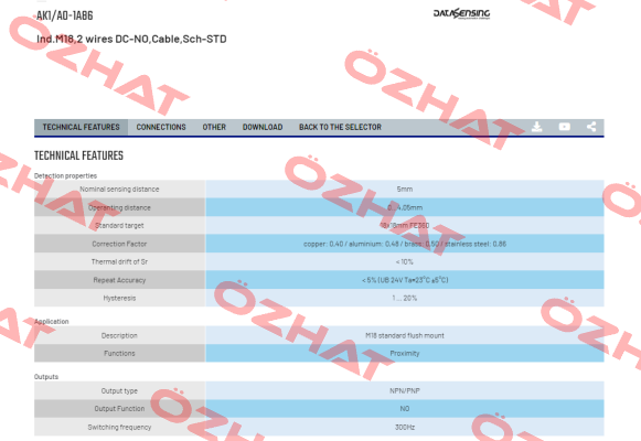 AK1/A0-1A86 Micro Detectors / Diell (now Datasensing)