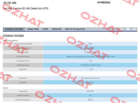 AK1/A0-1ANL Micro Detectors / Diell (now Datasensing)