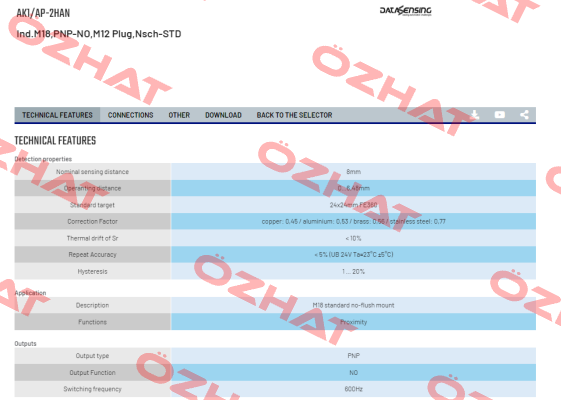 AK1/AP-2HAN Micro Detectors / Diell (now Datasensing)