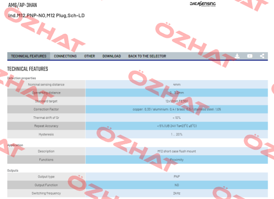 AM6/AP-3HAN Micro Detectors / Diell (now Datasensing)