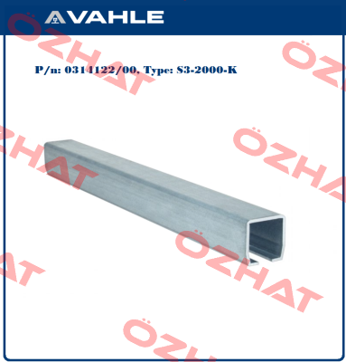 P/n: 0314122/00, Type: S3-2000-K Vahle