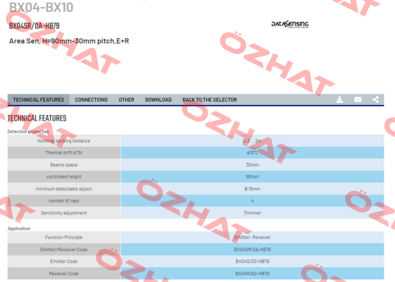BX04SR/0A-HB79 Micro Detectors / Diell (now Datasensing)