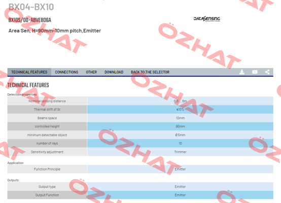 BX10S/00-ABVE806A Micro Detectors / Diell (now Datasensing)