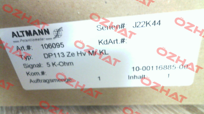 DP113 Ze HV Mr KL ALTMANN