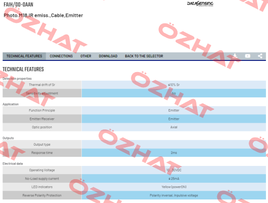 FAIH/00-0AAN Micro Detectors / Diell (now Datasensing)