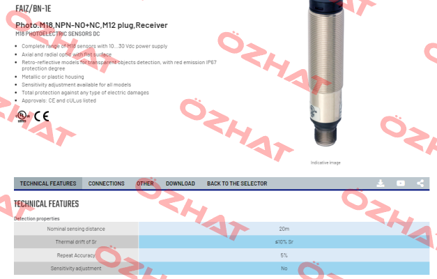 FAIZ/BN-1E Micro Detectors / Diell (now Datasensing)