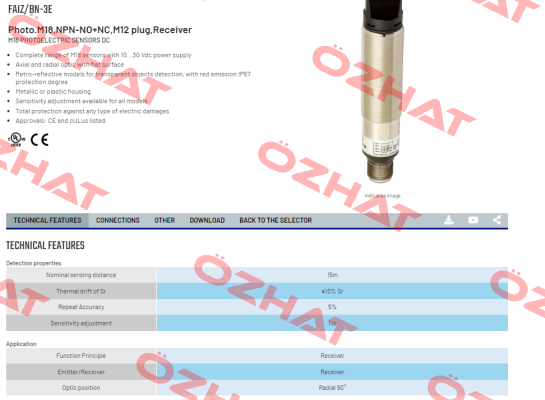 FAIZ/BN-3E Micro Detectors / Diell (now Datasensing)