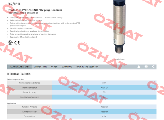 FAIZ/BP-1E Micro Detectors / Diell (now Datasensing)
