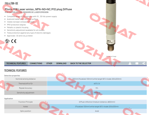 FAL4/BN-0E Micro Detectors / Diell (now Datasensing)