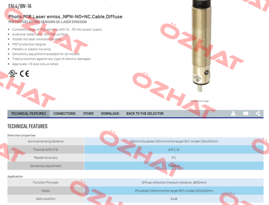 FAL4/BN-1A Micro Detectors / Diell (now Datasensing)