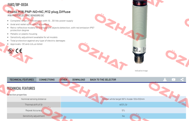FAR2/BP-0EDA Micro Detectors / Diell (now Datasensing)