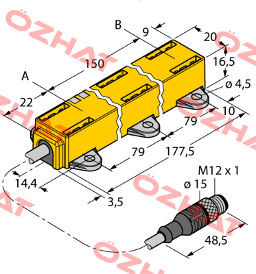 LI150P1-Q17LM1-LU4X2-0,3-RS5/S97 Turck