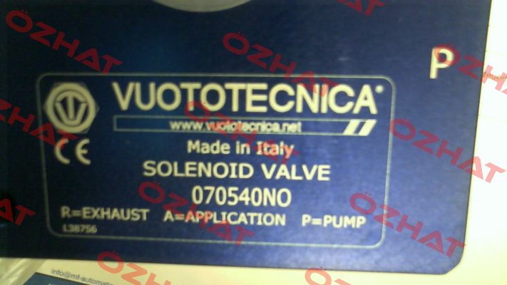 070540NO Vuototecnica