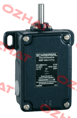 p/n: 101160615, Type: MSP 452-11/11Y-M20 Schmersal