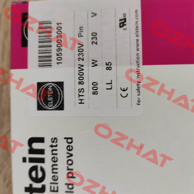 HTS 800 W 230 V Elstein