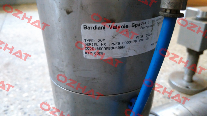 SERVICE KIT PRODUCT SIDE FOR VALVE VVF418S065  Bardiani Valvole