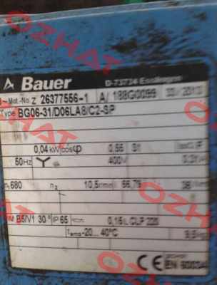 BG06-31/D06LA8/C2-SP, No. 188G0099 Bauer