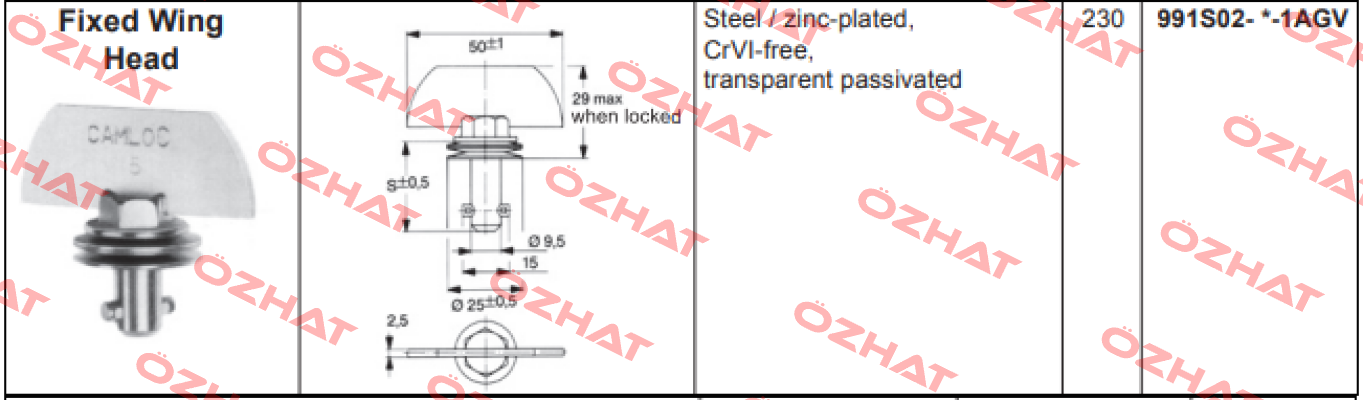 991S02-11-1AGV Camloc