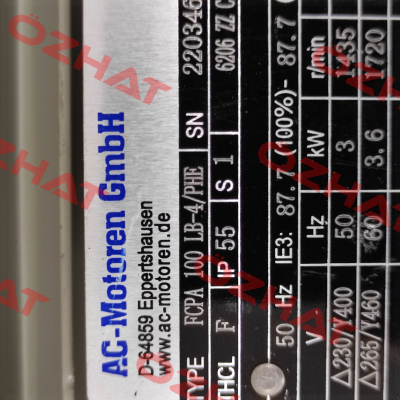 FCPA 100 LB4 / PHE AC Motoren