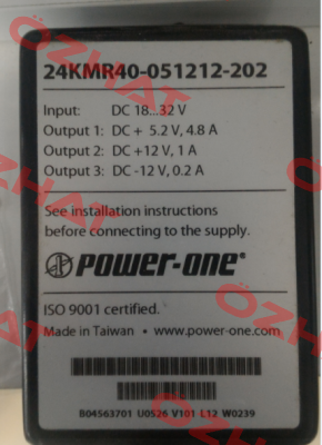 24KMR40-051212-202 not available  Bel Power Solutions
