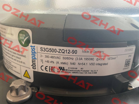 S3G500ZQ1290 EBM Papst