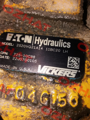 2520VQ21A14 11BC20 LH old code, new code 428649-BCL 2520VQ21A14 11BC20-L Vickers (Eaton)