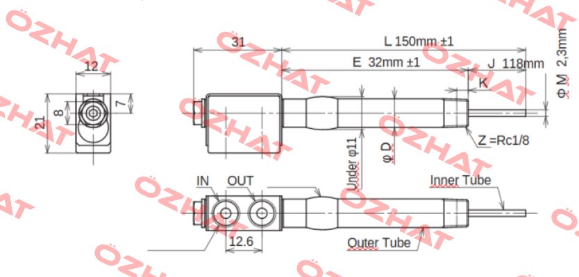 JC-KRM-10-L150-E32-J118-M2.3 Ahresty-tec