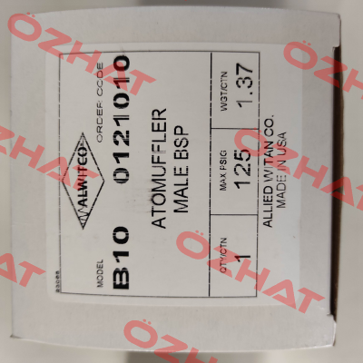 0121010 same as B10-0121010 Alwitco