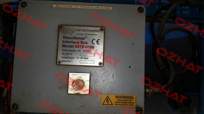 0379-0106 Obsolete, replaced by  P/N 0279-0112  VAF Instruments