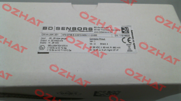 470-D736-E-3-M10-M00-1-1-2-000 Bd Sensors
