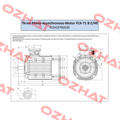 FCA 71 B 2 /HE AC Motoren