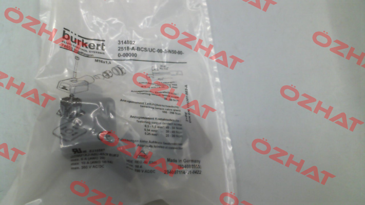 2518-A-BCS/UC-00-3-N50-00-0-00000 * JL04 (00314802) Burkert
