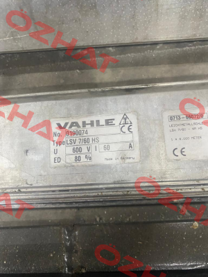 0190074/00 / LSV7/60-4000HS Vahle