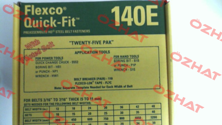 20000 / 140E (pack x25) Flexco