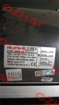 GMV 3BTB.CO.70.45.A.0/11 BTNB41TB0120S *40171880* Elco