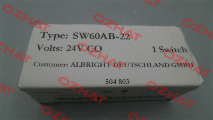 SW 60AB22/24V  504803 Albright