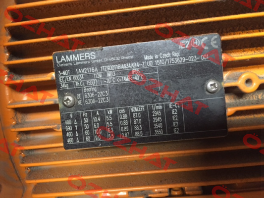 1AV2116A 1TZ90011BA634AB4-Z Lammers