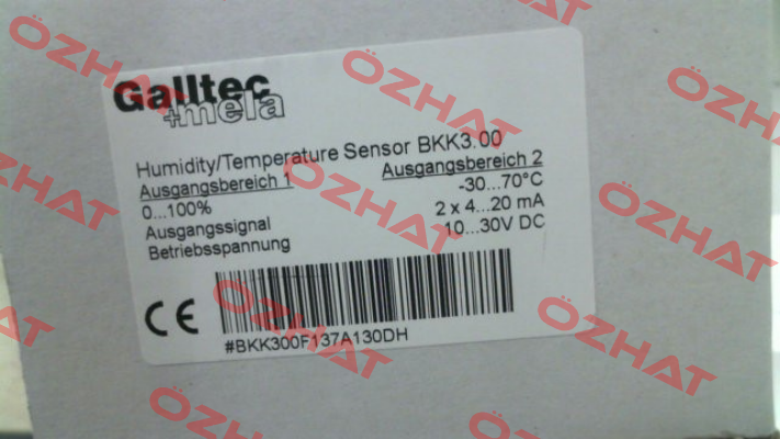 BKK300F137A130DH Galltec Mela