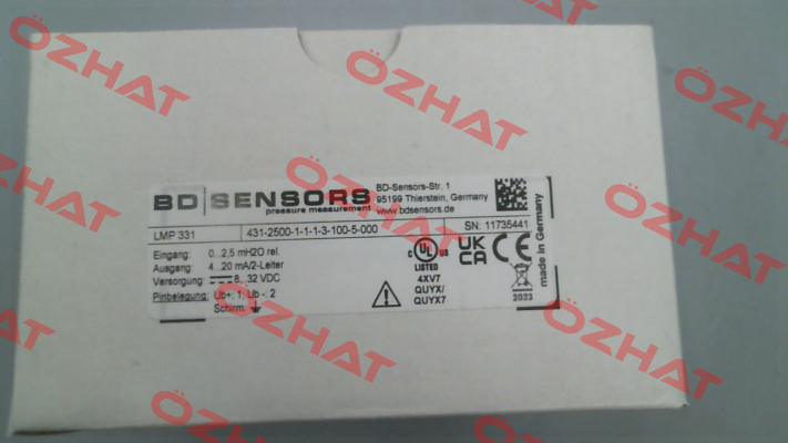 LPM 331 (431-2500-1-1-1-3-100-5-000) Bd Sensors