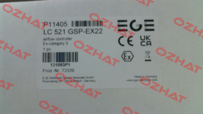 p/n: P11405, Type: LC 521 GSP-Ex22 Ege