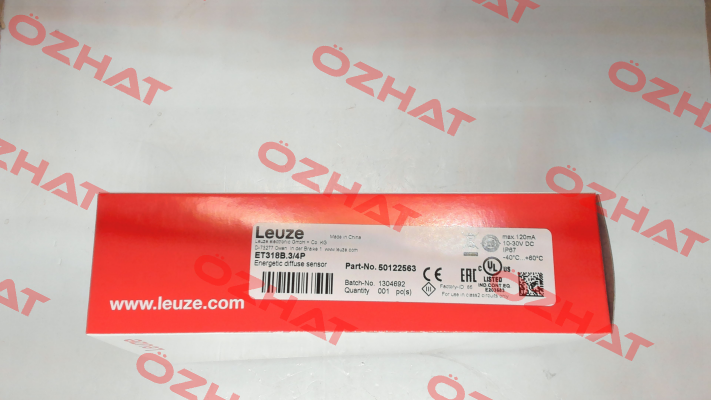 p/n: 50122563, Type: ET318B.3/4P Leuze