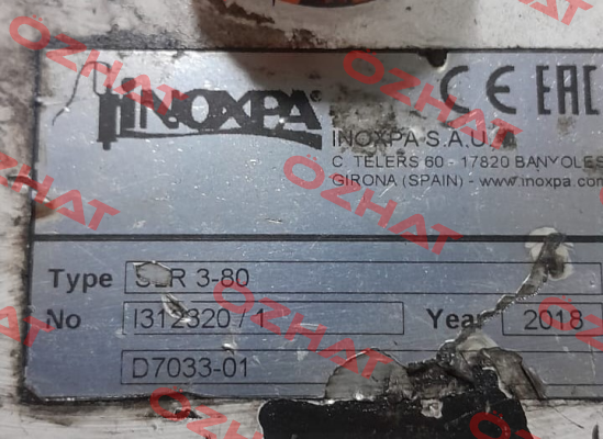 C. SLR DRIVE SHAFT SLR-3 17-4PH Inoxpa
